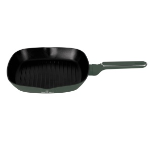 Tigaie grill cu capac antiaderenta cu titan 28 cm Green Matte Collection Berlinger Haus BH 8162 - Img 4