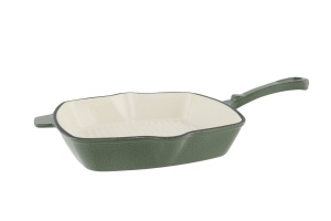 Tigaie grill fontă emailată 21 cm Verde lucios Castard Cosy & Trendy 2601654