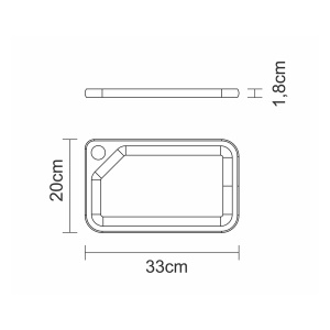 Tocator din lemn de tec 33x20x1.8 cm Churrasco Tramontina 13331352 - Img 5