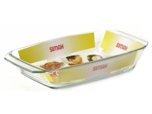 Vas rectangular yena 3 L Simax 7266