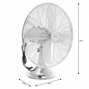 Ventilator de birou, 40 cm, Klausberg KB7538, otel, argintiu - Img 3