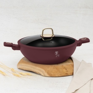 Wok cu capac, cu 2 manere si capac 30 cm Leonardo Collection Berlinger Haus BH 8035 - Img 10