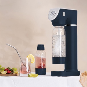 Aparat de făcut sifon manual, cu 2 sticle (1 L și 0,5 L) – Berlinger Haus Deep Sea BH 9762, albastru mat, fără curent electric - Img 6