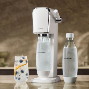 Aparat preparare bauturi carbogazoase, sifon, cu butelie CO2 inclusa, Art White Sodastream 1013511400, alb - Img 9