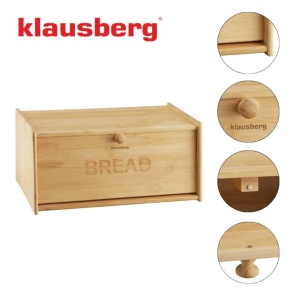 Cutie pentru pâine din bambus, 39.5×24.5×18 cm, Klausberg KB-7933 - Img 5
