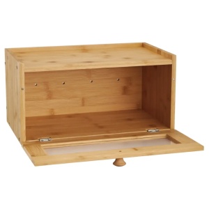 Cutie pentru pâine din bambus cu front acrilic, 35.5×24×18 cm, Klausberg KB-7923 - Img 6
