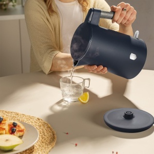 Fierbător de apă cu pereți dubli 1,7 L Deep Sea Berlinger Haus BH 9960, 2200 W, albastru mat - Img 6