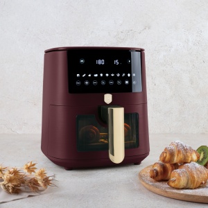 Friteuza cu aer cald, airfryer 8 L, fereastra vizibila Leonardo Collection Berlinger Haus BH 9606, cos mare - Img 5