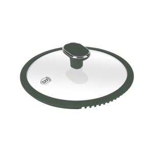 Oală cu capac 20 cm, 2.5L – Berlinger Haus Green Matte Collection BH 8200, verde, cu strat antiaderent din titan, design modern, compatibilă cu toate plitele - Img 2