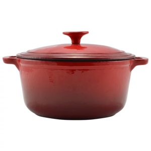 Oala fonta emailata rosie 28 CM PERFECT HOME 10567