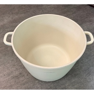 Oală înaltă marmorată cu capac 32 cm, 14 L – Royalty Line AD32MG, crem, antiaderentă, compatibilă inducție - Img 6