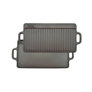 Placa grill BBQ cu două suprafețe 51x24cm, fonta Perfect Home 12014 - Img 5