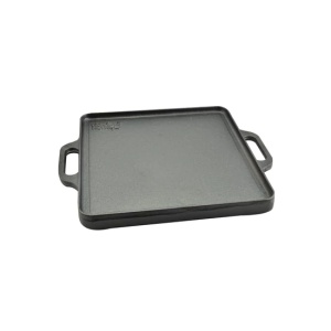 Placa grill BBQ dubla fata 42x42cm, fonta Perfect Home 12971 - Img 4