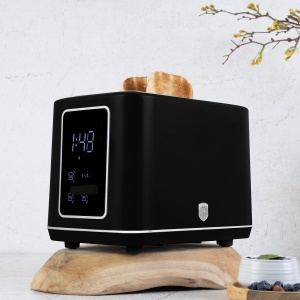 Prăjitor de pâine digital cu afișaj LED, 7 niveluri – Berlinger Haus Matte Black BH 9660, negru mat, funcții Defrost și Reheat - Img 10