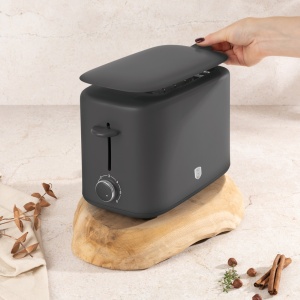 Prajitor paine Anthracite BH 9704, gri mat, capac detasabil anti-praf - Img 7