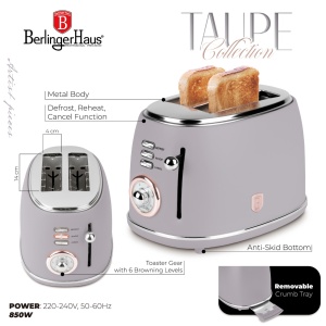 Prajitor paine Taupe Berlinger Haus BH 9518, gri