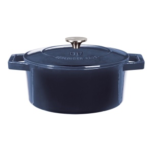 Oala fonta emailata cu capac 20 cm Aquamarine Berlinger Haus BH 6521