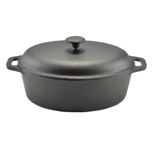 Roaster cu capac Perfect Home 15534, fontă pură, 32 cm - Img 2