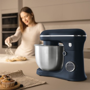 Robot de bucătărie planetar 1500 W, bol inox 5 L – Berlinger Haus Deep Sea BH 9763, albastru mat, 6 viteze, 3 accesorii - Img 8