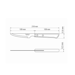 Set 6 Cutite friptura / pizza model spaniol Tramontina maro 29899173 - Img 5