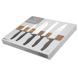 Set cutite cu suport magnetic Anthracite Collection Berlinger Haus BH 2940