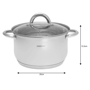 Set de oale, 6 piese, din oțel inoxidabil Kinghoff KH-4446 - Img 2
