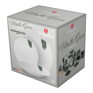 Set farfurii 18 piese din portelan Green Matt Berlinger Haus BH 10205 - Img 3