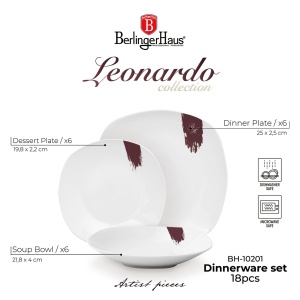 Set farfurii 18 piese Leonardo Berlinger Haus BH 10203