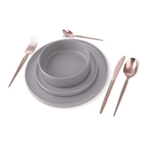 Set farfurii 18 piese Taupe Berlinger Haus BH 10006
