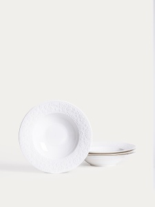 Set farfurii Beno, Homla, 12 bucati, alb 778247 - Img 4
