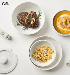 Set oale si tigai cu manere detasabile 17 piese Carl Schmidt Sohn 99169, crem - Img 5
