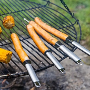 Set ustensile pentru gratar/BBQ, 10 piese, inox, Klausberg KB7901 - Img 7
