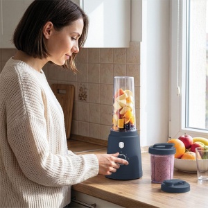 Smoothie maker 320 W cu 2 recipiente de voiaj – Berlinger Haus Deep Sea BH 9882, albastru mat, zdrobește gheața - Img 9