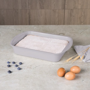Tava dreptunghiulara 35x27 cm Taupe Berlinger Haus BH 7913, antiaderenta, gri