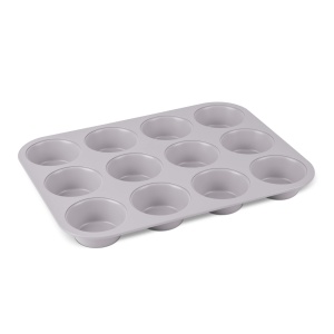Tava muffins 12 forme Taupe Berlinger Haus BH 7947, antiaderenta, gri