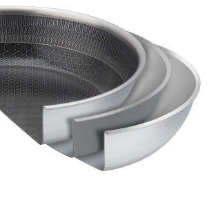 Tigaie ceramică antiaderentă fără PFAS 20 cm, Tri-Ply, pentru inducție – VCASA Velora 90154, fără PTFE și PFOA - Img 7