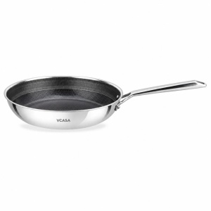 Tigaie ceramică antiaderentă fără PFAS 28 cm, Tri-Ply, pentru inducție – VCASA Velora 90156, fără PTFE și PFOA