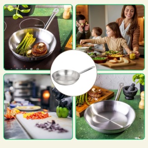 Tigaie din inox 24 cm – Kinghoff KH-2019, compatibilă cu toate plitele, inclusiv inducție - Img 5