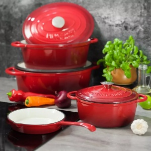 Tigaie fonta emailată, 26 cm Kinghoff KH-2262 - Img 2