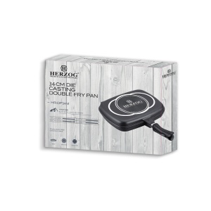 Tigaie gril dubla 34 cm Herzog HR DP34M