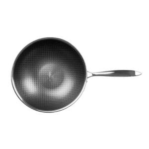 Tigaie inox wok Eternal Collection Berlinger Haus BH 8507, 28 cm, antiaderenta, inox, strat Eterna rezistent