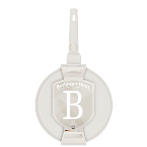 Tigaie pentru clatite 25 cm Sahara Berlinger Haus BH 8055, antiaderenta, crem