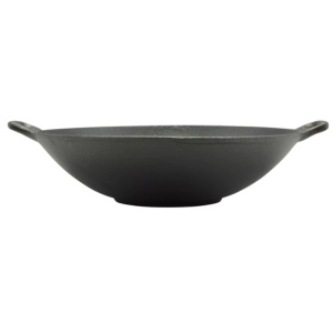 Wok din fonta pura 36.6 cm Perfect Home 14455, compatibil cu toate tipurile de plite - Img 2
