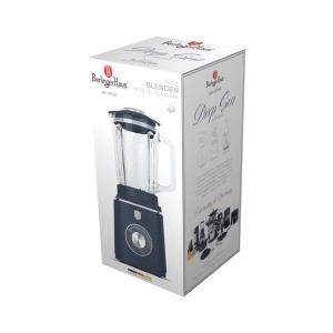 Blender cu bol de sticlă 1,5 L Deep Sea Berlinger Haus BH 9766 – 1000 W, zdrobire gheață, albastru mat - Img 10