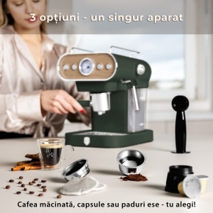 Espressor 3 in 1 Matte Green Nordic Berlinger Haus BH/9857 - Img 4