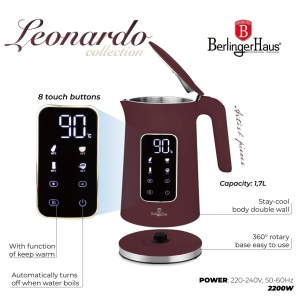 Fierbator de apa 1.7 L digital Leonardo Berlinger Haus BH 9735 - Img 7