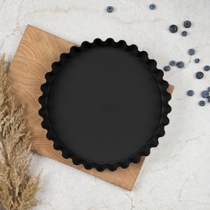 Formă pentru tartă 28 cm, antiaderentă – Berlinger Haus Deep Sea BH 8706, albastru mat, oțel carbon - Img 5