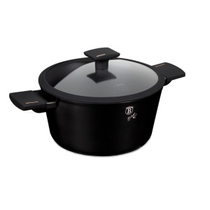 Oala cu capac, 28 cm antiaderenta cu titan Black Rose Pro Collection Berlinger Haus BH 8262