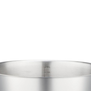 Oală joasă inox 304 cu capac 24 cm, 2,7 L, pentru inducție – VCASA Sierra 90106, capac din sticlă cu strecurătoare - Img 6