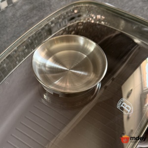 Oala roaster pentru cuptor 6L Taupe Berlinger Haus, gri mat, capac cu strecuratoare integrata, antiaderenta, compatibila inductie - Img 8